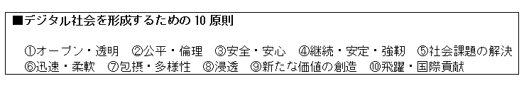 デジタル社会を形成するための10原則